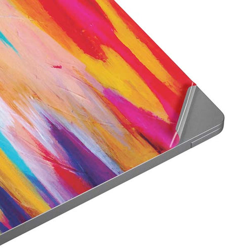 Multicolor Brush Stroke by Etta Vee Laptop Skins